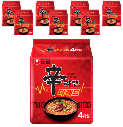 신라면 더 레드 125g, 32개