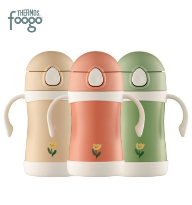 써모스 푸고 프리미엄 뉴트럴 유아용 텀블러 280ml TKFF-280, 뉴트럴그린(GR), 280ml, 1개