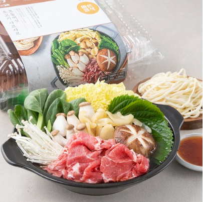 바른식 모듬버섯 소고기 샤브샤브 밀키트, 1205g, 1개