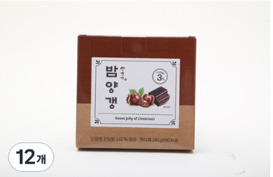 양갱애 밤양갱, 40g, 12개